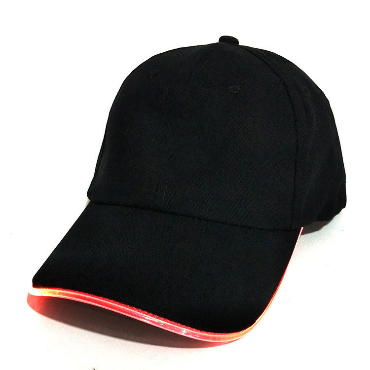 Wholesale High Quality Party Hat 6 Panels LED Hat Rave hat for Festival Club Stage Party Lighted Glow Party Baseball Cap