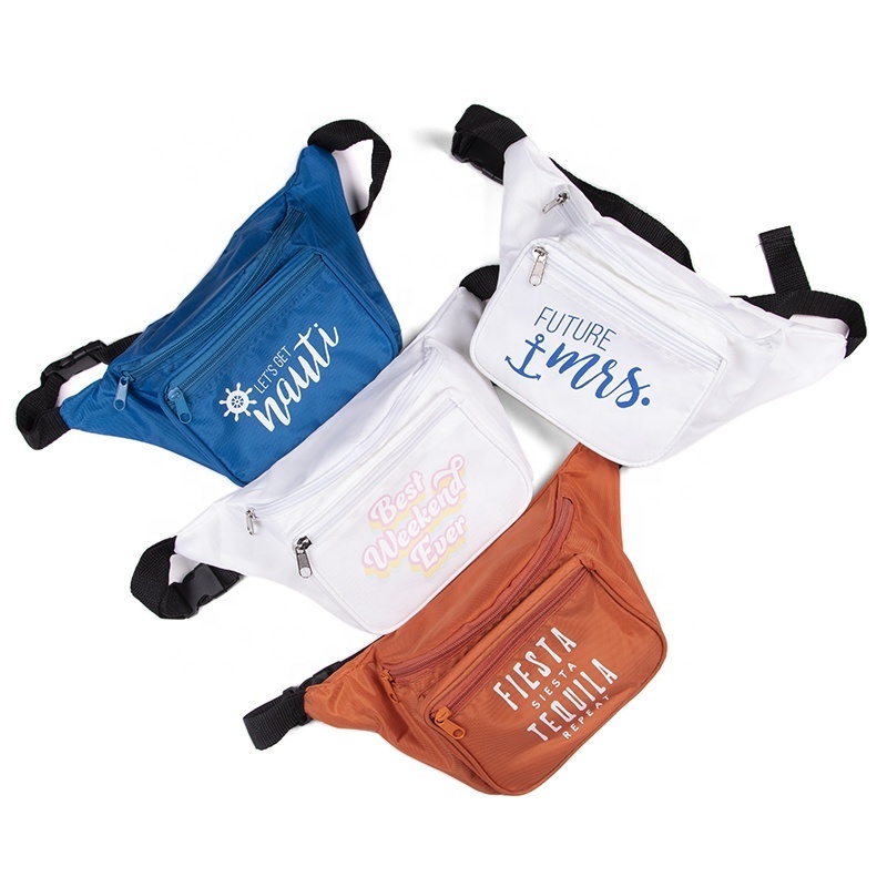 Wholesale Custom Polyester Neon Colour Waist Bag  Fanny Pack for Women Men Sports Fanny Bag