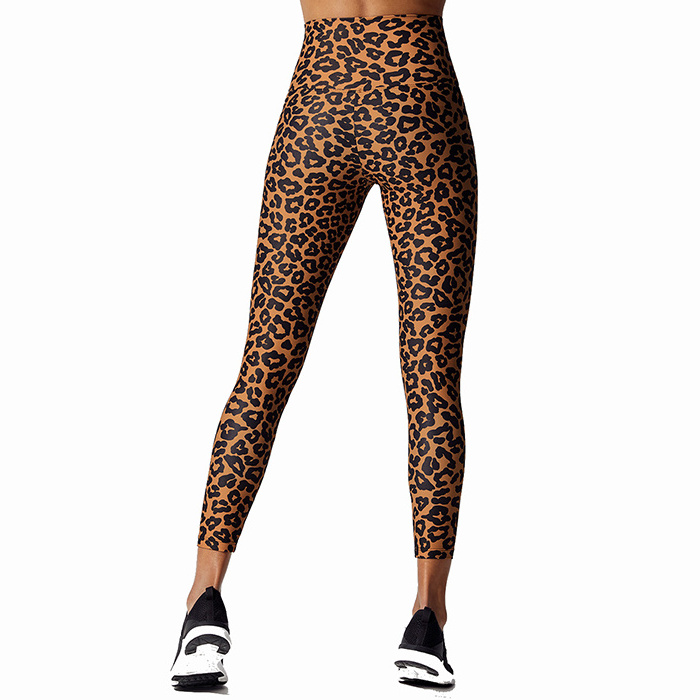 Custom Design Brazilian Leggings Wholesale Leopard Printing High Waisted Workout Leggings