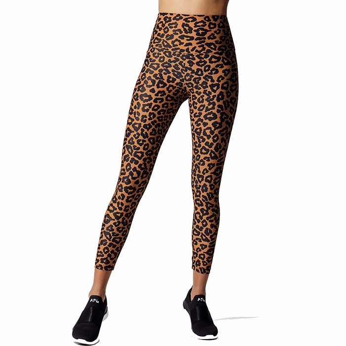 Custom Design Brazilian Leggings Wholesale Leopard Printing High Waisted Workout Leggings