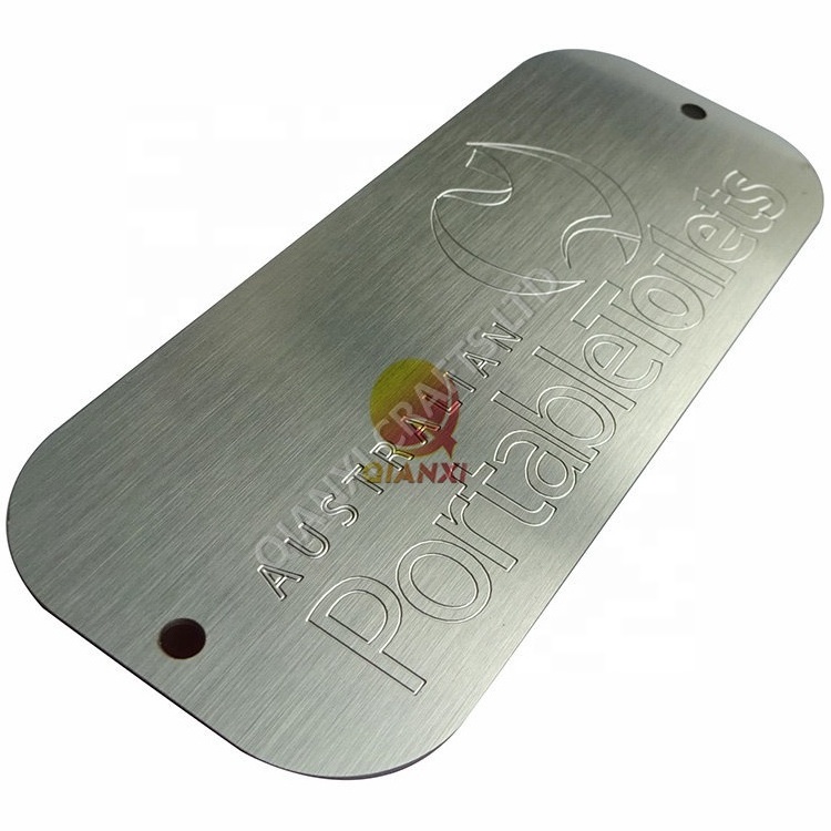 Metal plaques etched ss nameplate engraved stainless steel logo name plates