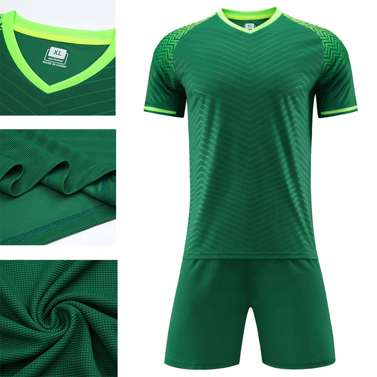 top quality OEM Wholesale service Custom Logo Men's Soccer Wear Sport Uniform Football Jerseys