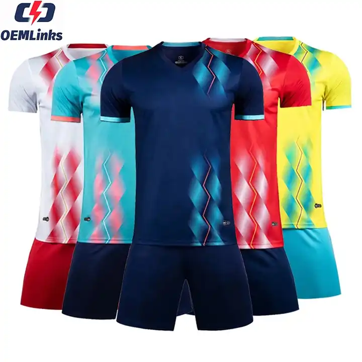 Custom jersey sky blue soccer football jersey green and white full color asia wholesale kids 2023 soccer uniform