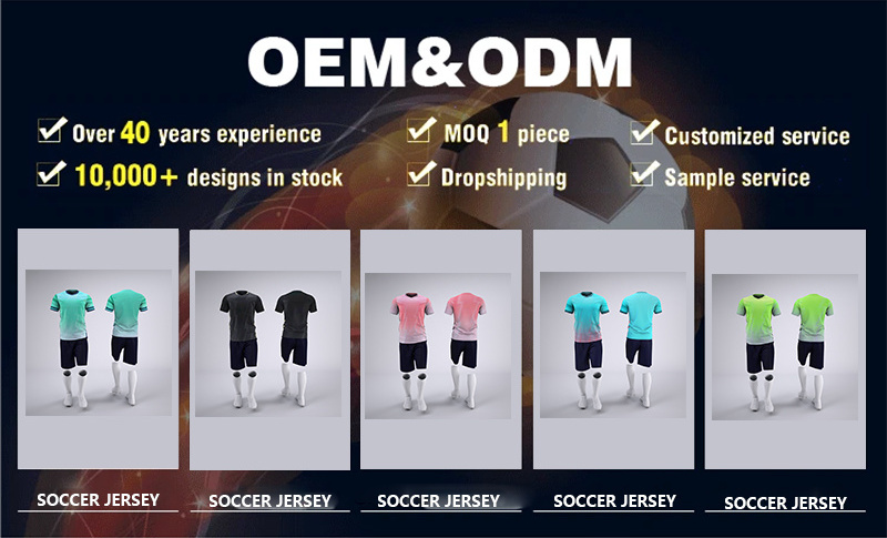 custom soccer wear set  full team Kit high quality sublimation soccer jersey football uniform tshirt