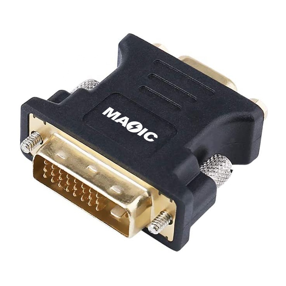 Full Hd 1080p DVI 24+1 25 Pin Male VGA Female Converter DVI To VGA Adapter