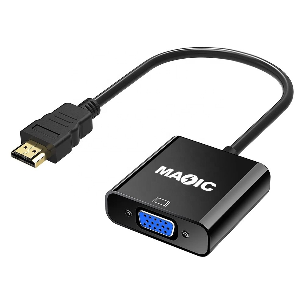 Factory Price 1080p Hdmi Vga Adaptor Male to Female Hdmi to Vga Converter Adapter Cable With Audio