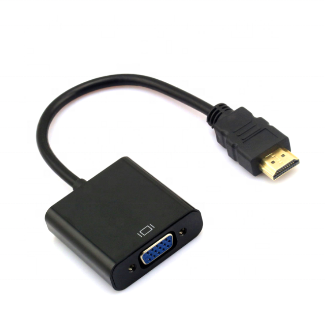 High Quality HDMI male to VGA female Adaptor 1080p Hdtv Hdmi to Vga Adapter Converter Cable