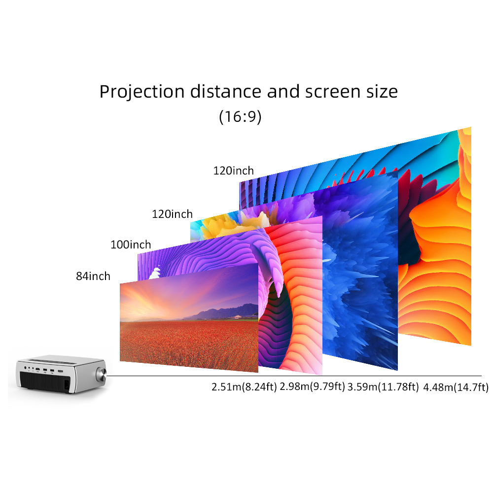 BYINTEK K18 Full HD 1080P LCD LED Home Cinema Smart Mobile Android Proyector Beamer Portable Mini Projector 4K