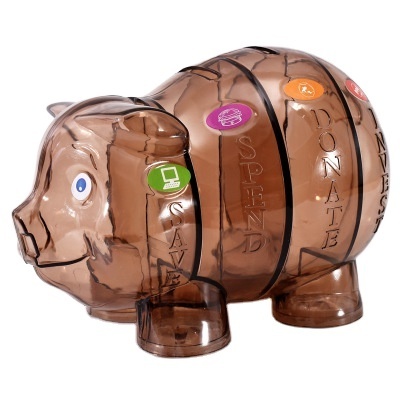 Personalized PS Money Safe Box Four Compartment Alcancia Shaped Coin Bank Money Piggy Banks