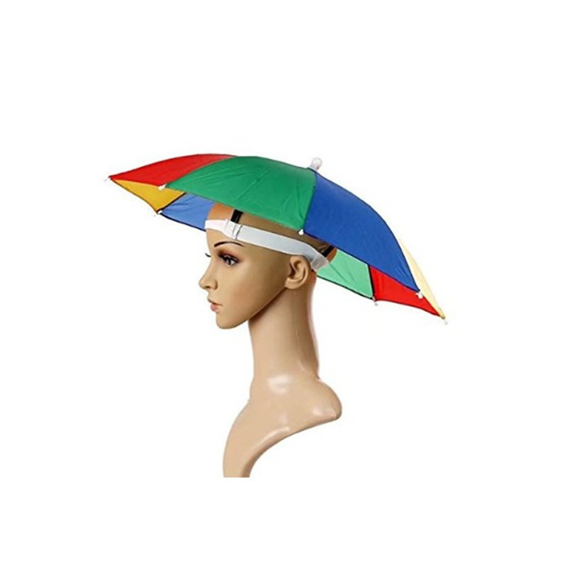 Promo customized logo printed polyester umbrella hat cover