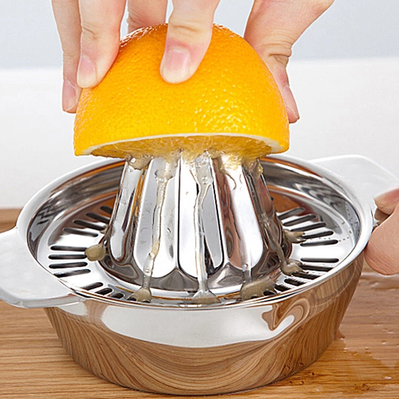 Hot Selling Hand Pressed Juice Squeezer Portable Stainless Steel  304 Lemon Orange Manual Fruit Juicer