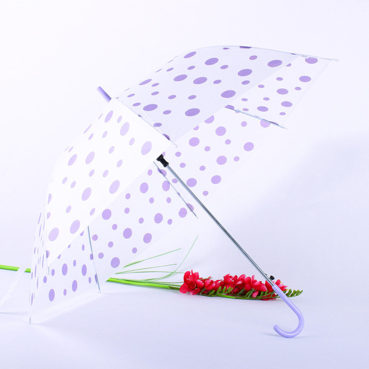 Promo EVA transparent umbrella solid color environmental protection straight umbrella