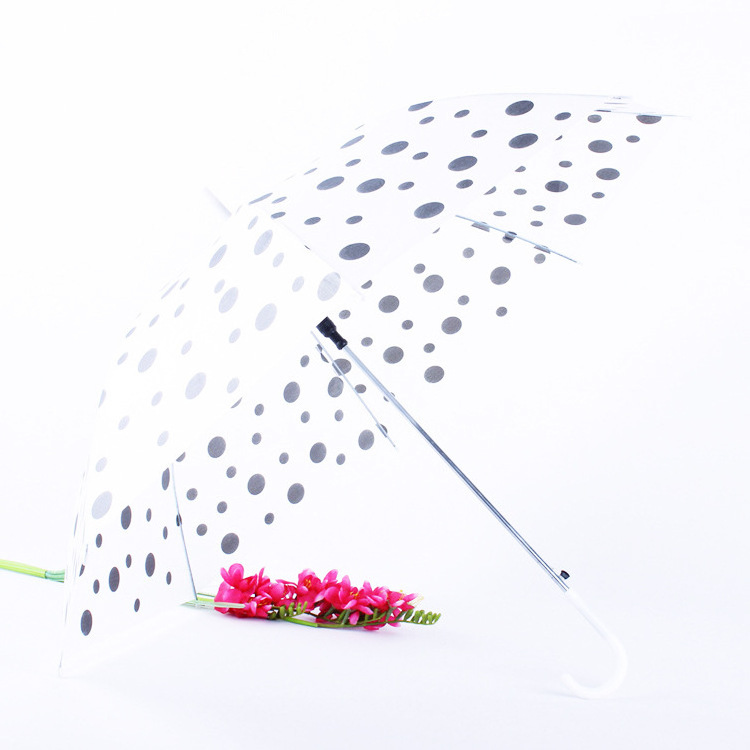 Promo EVA transparent umbrella solid color environmental protection straight umbrella