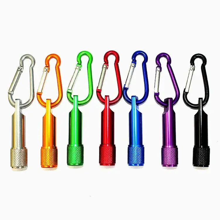 Promotional Mini Outdoor LED Bright Aluminum Flashlight Colorful Creative Gift Powerful Touch Light Flashlight