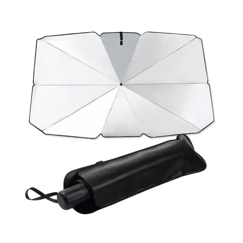 Custom Automatic Folding Car Umbrella Sunshade for Car Heat Insulation Front Windshield Parasol Foldable Car Sunshade Umbrella