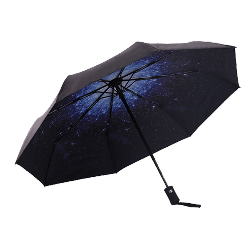 Promotion Umbrella Customized Logo Portable Mini Backpacking Folding Rain and Sun Umbrella Suitable for Cars Purses