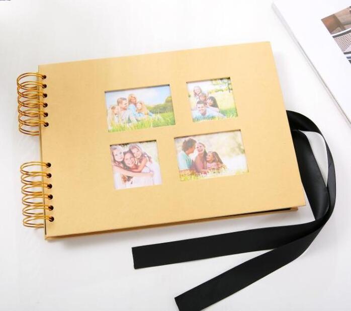 Promo Kraft Cover Spiral Bound DIY Photo Album