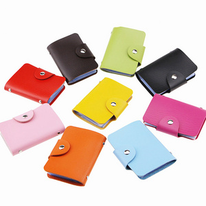 promotional credit card holder PU case bag 24 slots credit card wallet