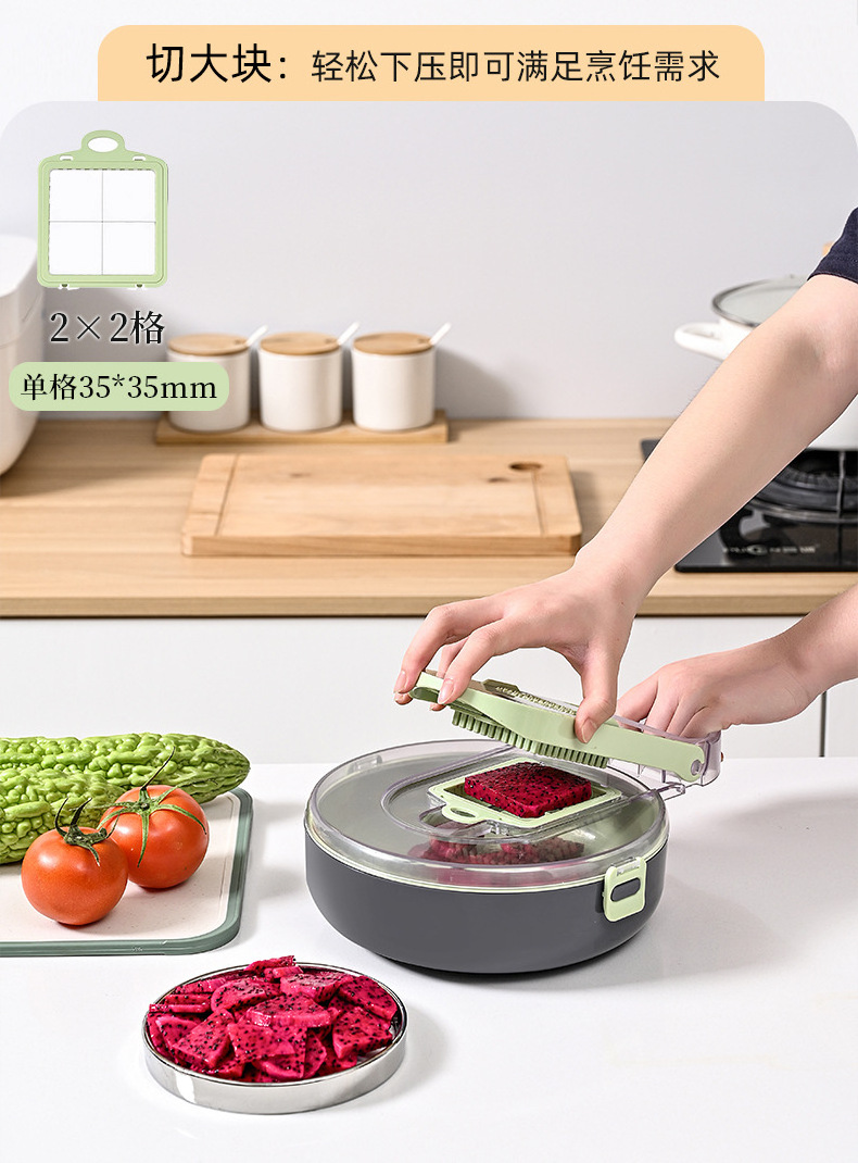 PROMO rotate vegetable cutter portable chopper grater Manual vegetable chopper