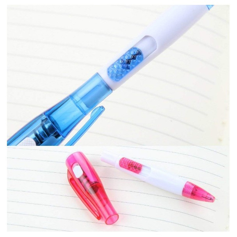 Promo plastic led light ballpoint pen with logo