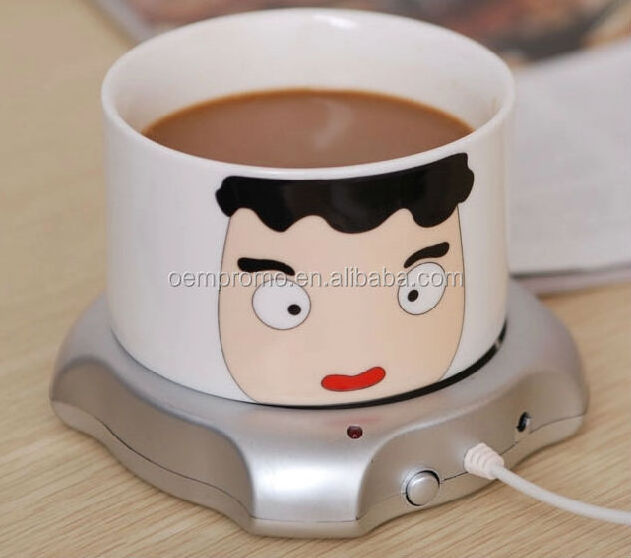 4-Port USB Coffee Mug Warmer Customizable Metal Cup Warmer for Drinks Eco-Friendly Office Travel Mug Warmer Pad