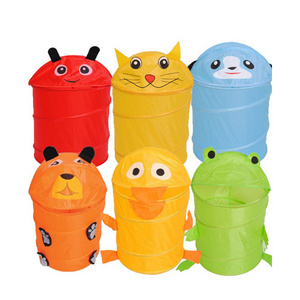 Cartoon polyester folding laundry basket Folding laundry bags