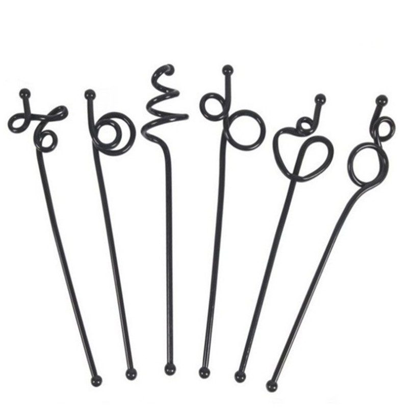 Promo eco-friendly custom plastic cocktail stirrers