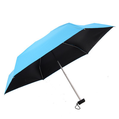 mini folding light weight 5 folding custom logo sun umbrella