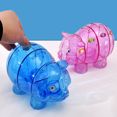 Personalized PS Money Safe Box Four Compartment Alcancia Shaped Coin Bank Money Piggy Banks