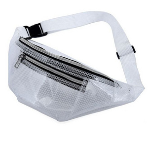 Wholesale Custom Sling Crossbody Clear Transparent PVC Outdoor Travel Running Waist Bag