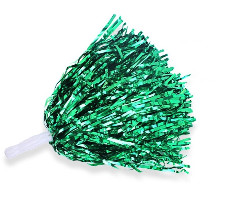 Promo Different color PET cheerleading metallic sport cheering pom poms