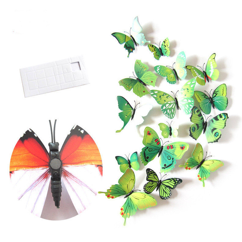 Best Seller PVC Fridge Magnet 3D Butterfly Wall Sticker Wall Decorations Home Decorations