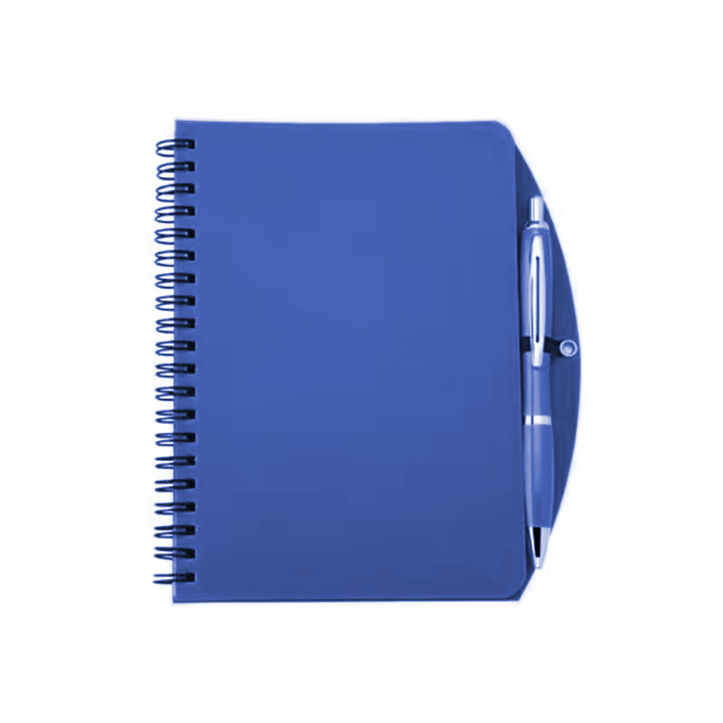 OEM PROMO Pen Combo W/ Double Spiral Bound Curved Notebook