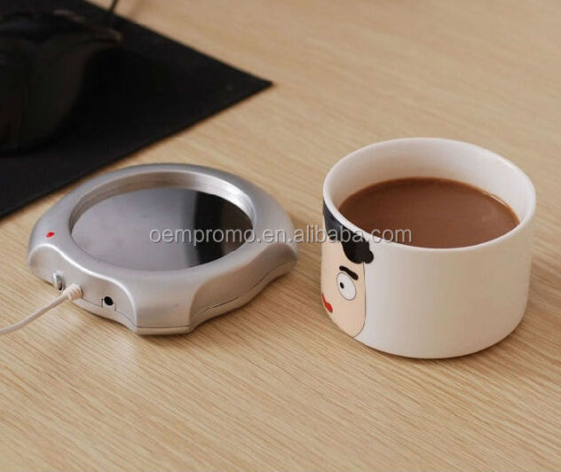 4-Port USB Coffee Mug Warmer Customizable Metal Cup Warmer for Drinks Eco-Friendly Office Travel Mug Warmer Pad