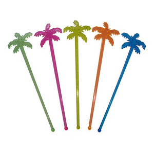 Promo eco-friendly custom plastic cocktail stirrers