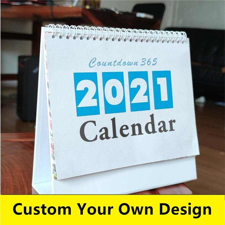 Custom Design Promotional  Home Office  Advent Calendar Table Desk 365 Day  Calendar