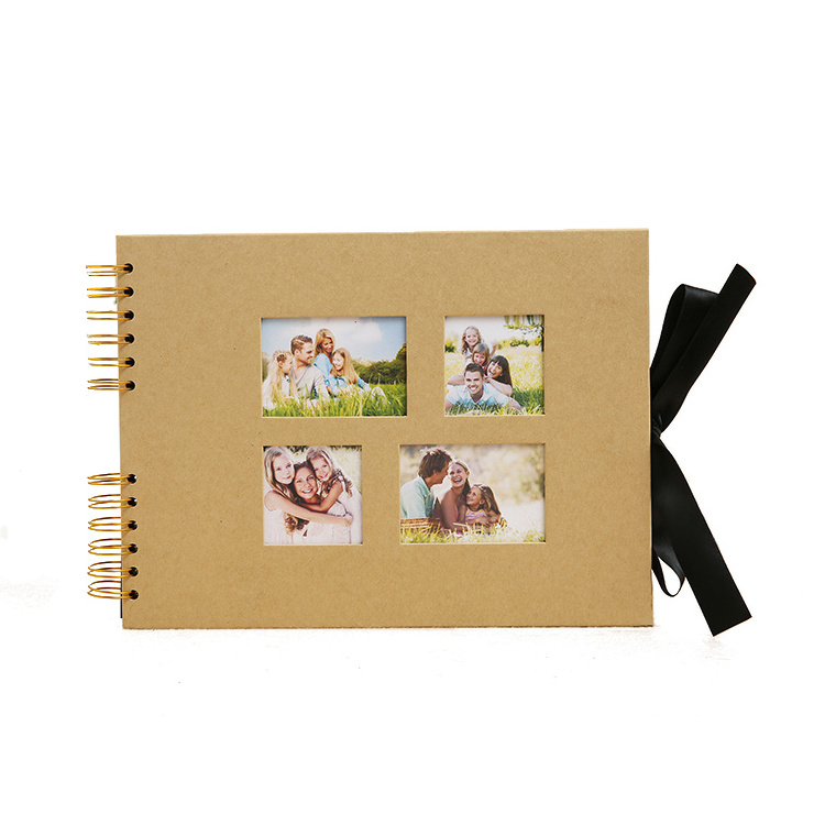 Promo Kraft Cover Spiral Bound DIY Photo Album