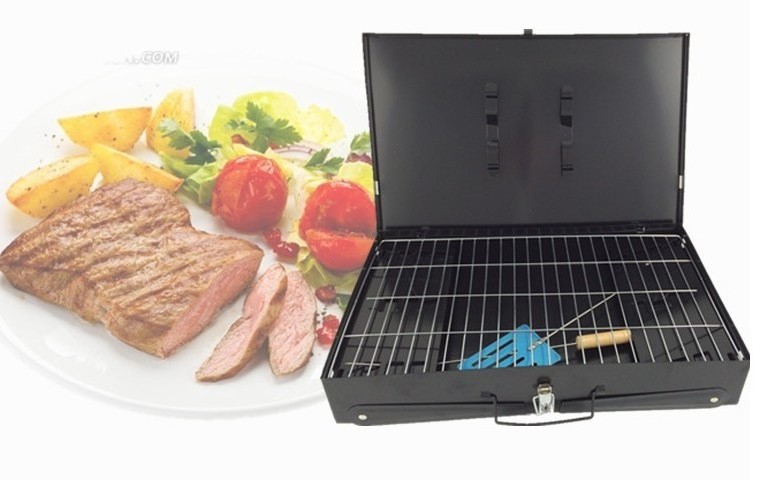 Wholesale folding portable BBQ grill stove, outdoor grill charcoal bbq smoker stove