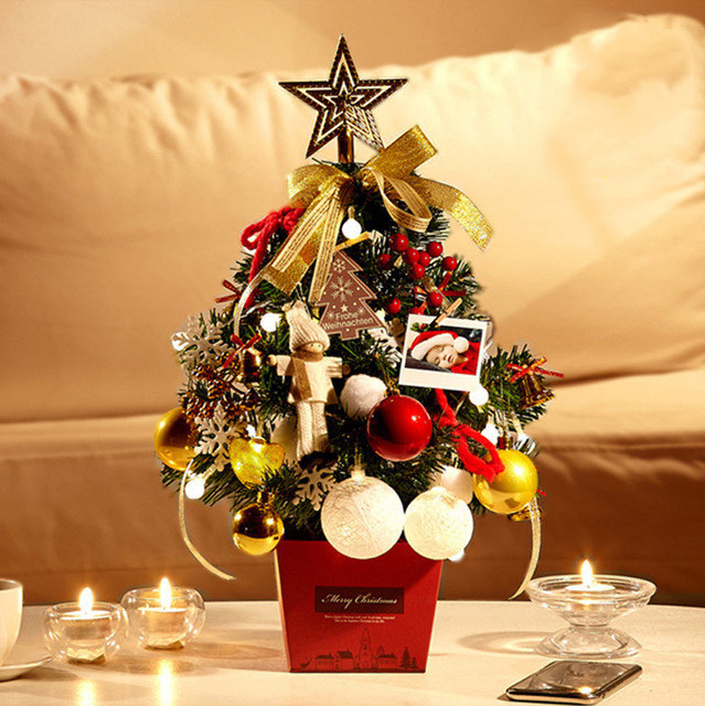 Mini Christmas Tree Desktop Christmas Decorations 50cm high Christmas Mini Tree With Light