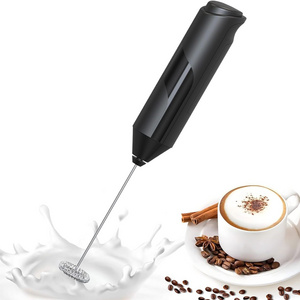 Wholesale Mini Automatic USB Electric Handheld Milk Frother Modern Battery Operated Manual Beater Whisk Foam Maker Tea Coffee