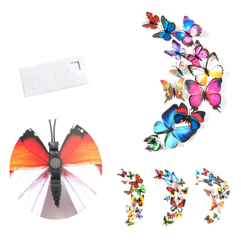 Best Seller PVC Fridge Magnet 3D Butterfly Wall Sticker Wall Decorations Home Decorations