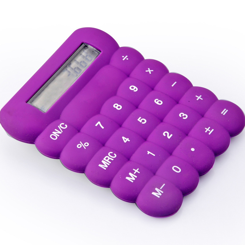 Calculator Fashion 8 Digital Silicon Rubber Calculator