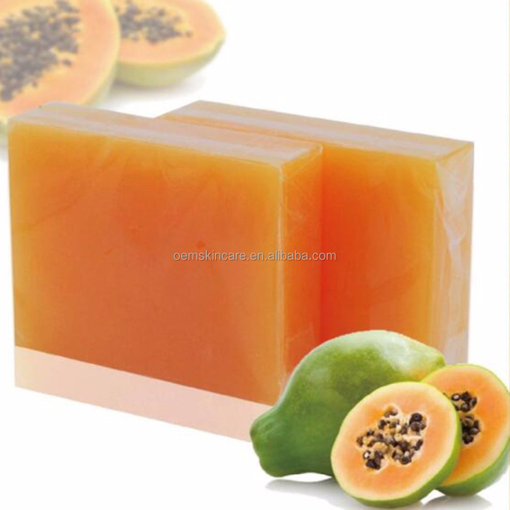 Private Label Natural Handmade Soap Skin Whitening Pure Herbal Papaya Soap