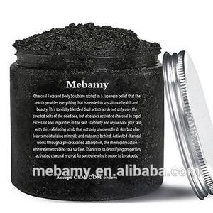 Private Label Activated Charcoal Brightening Smooth Body Scrub