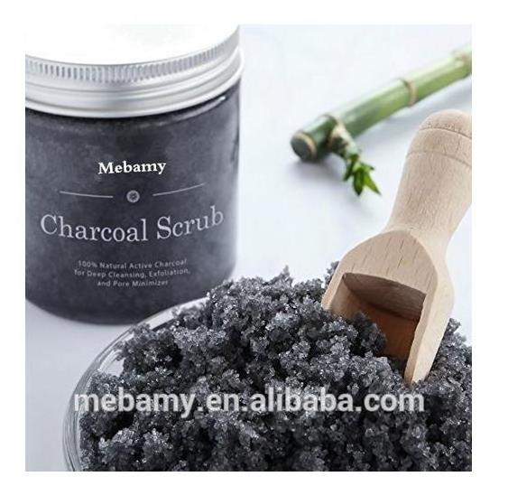 Private Label Activated Charcoal Brightening Smooth Body Scrub