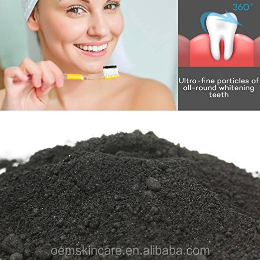 Private Label Activated Charcoal Whitening Teeth Powder