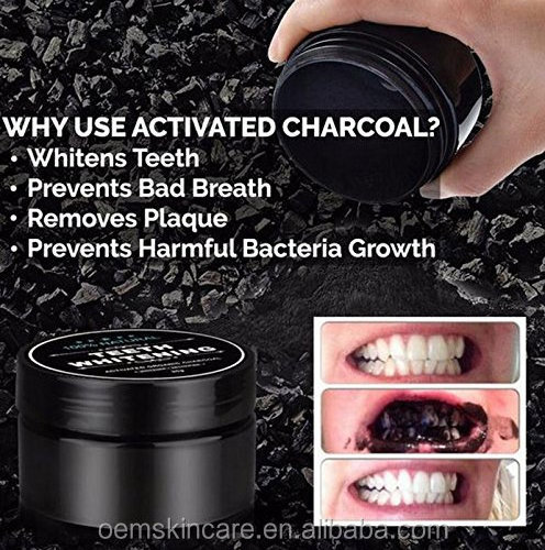 Private Label Activated Charcoal Whitening Teeth Powder