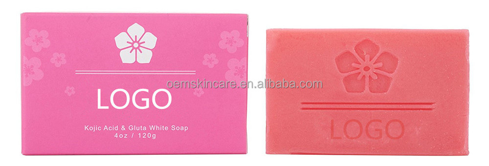 Private Label Natural Skin Lightening Kojic Acid and Glutathione Whitening Soap