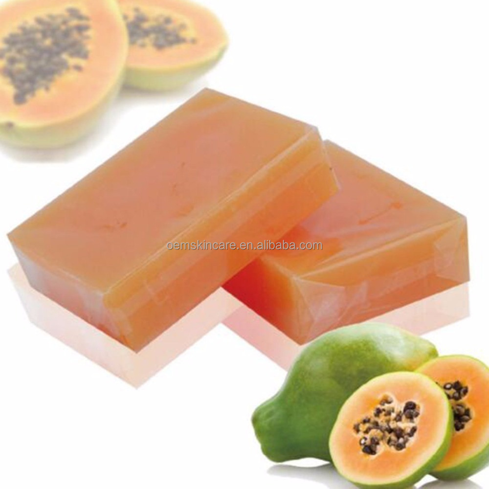 Private Label Natural Handmade Soap Skin Whitening Pure Herbal Papaya Soap