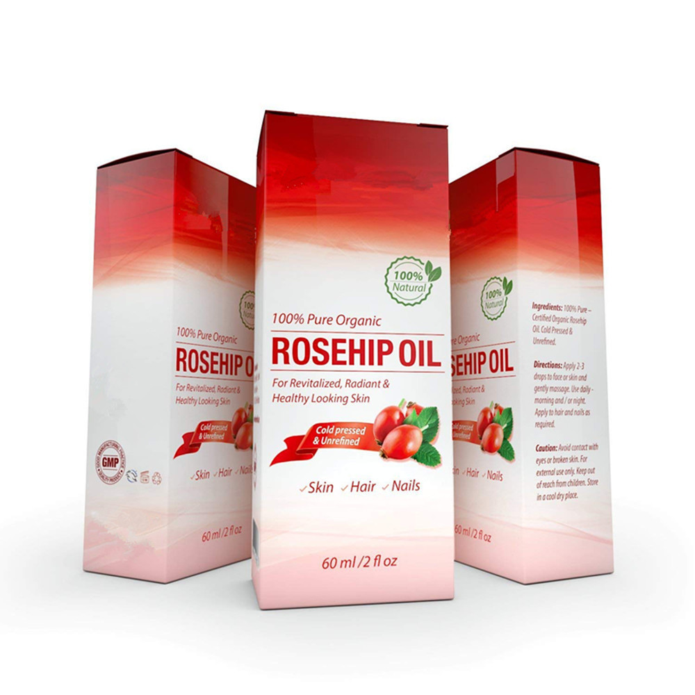 Private Label Organic Natural Cold Pressed Skin Anti Ageing Pure Organic Rose Facial Rosehip Oil For Face